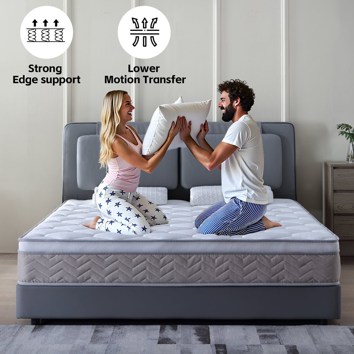 12 Inch Hybrid Mattress in a Box - Medium Firm