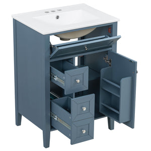 Bathroom Vanity With Sink, Soft Closing Cabinet
