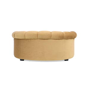Halle 35.5" Rolled Arm Channel-Tufted Dog Sofa Bed