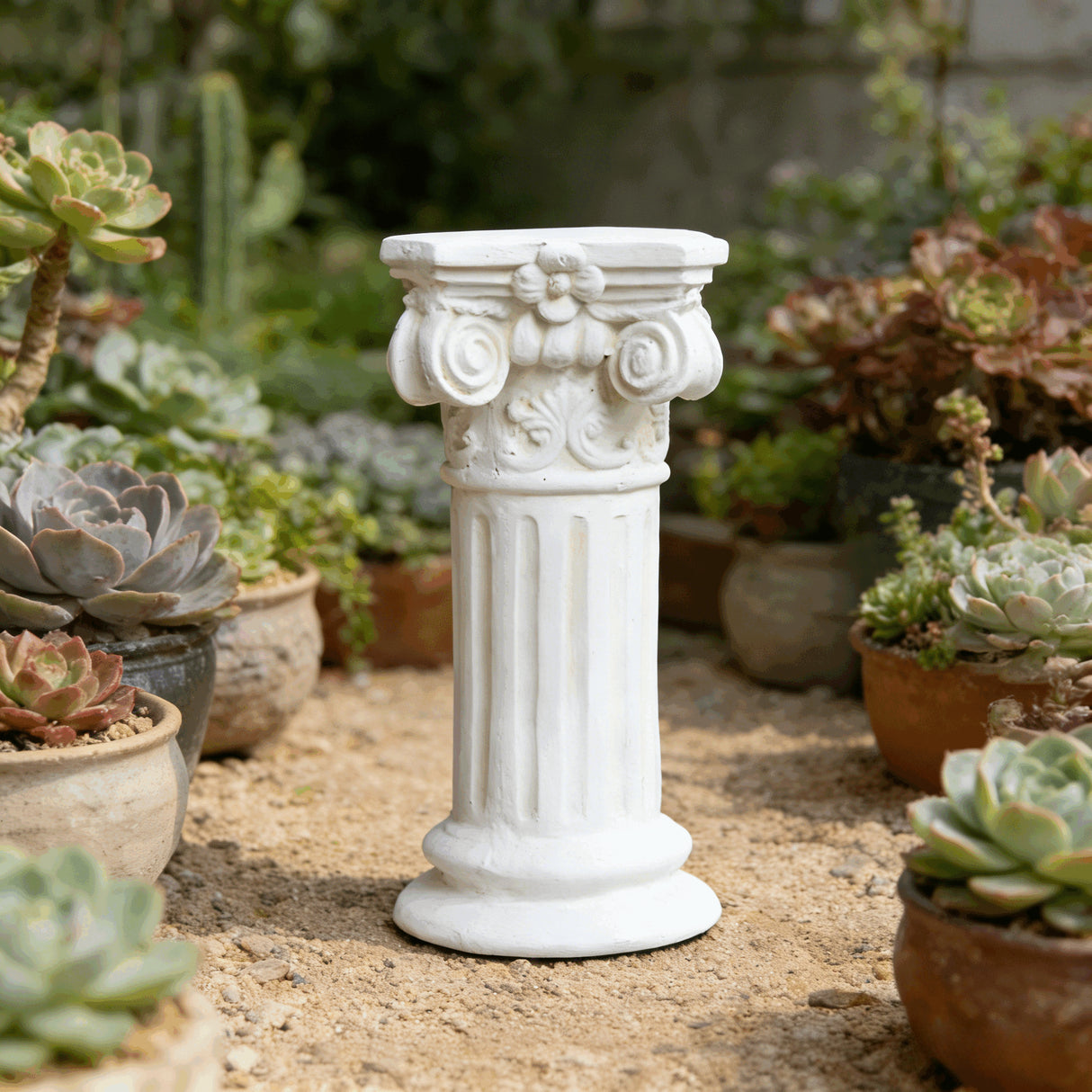 Garden Decorative Column, 15" Retro Elegant