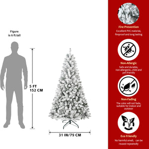 5FT Flocked Christmas Tree