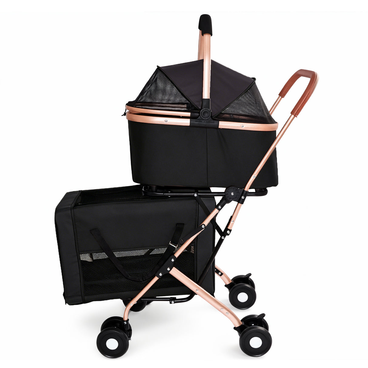Double Pet Stroller for Small and Medium Dogs and Cats