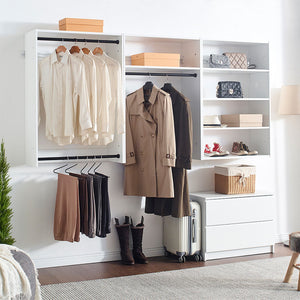 Devi - Wall Mounted Wood Closet System