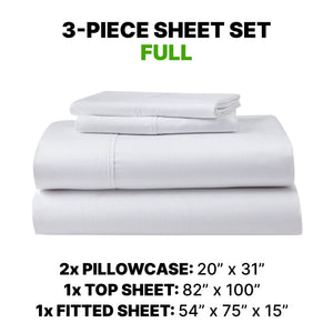 Sheet Set Luxurious Supima Cotton & TENCEL Blend with GhostGrip Bands