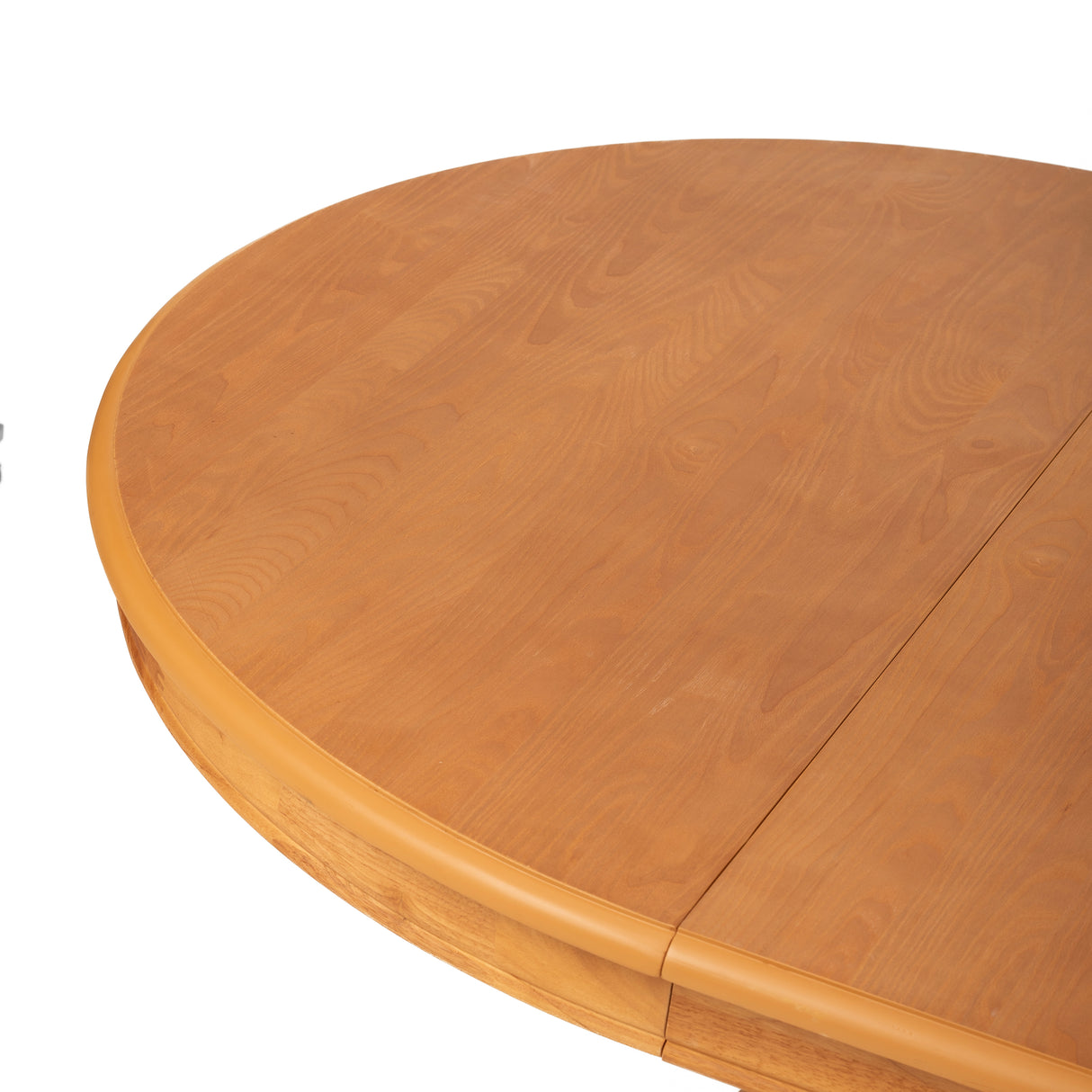 Extendable Round Rubber Wood Dining Table