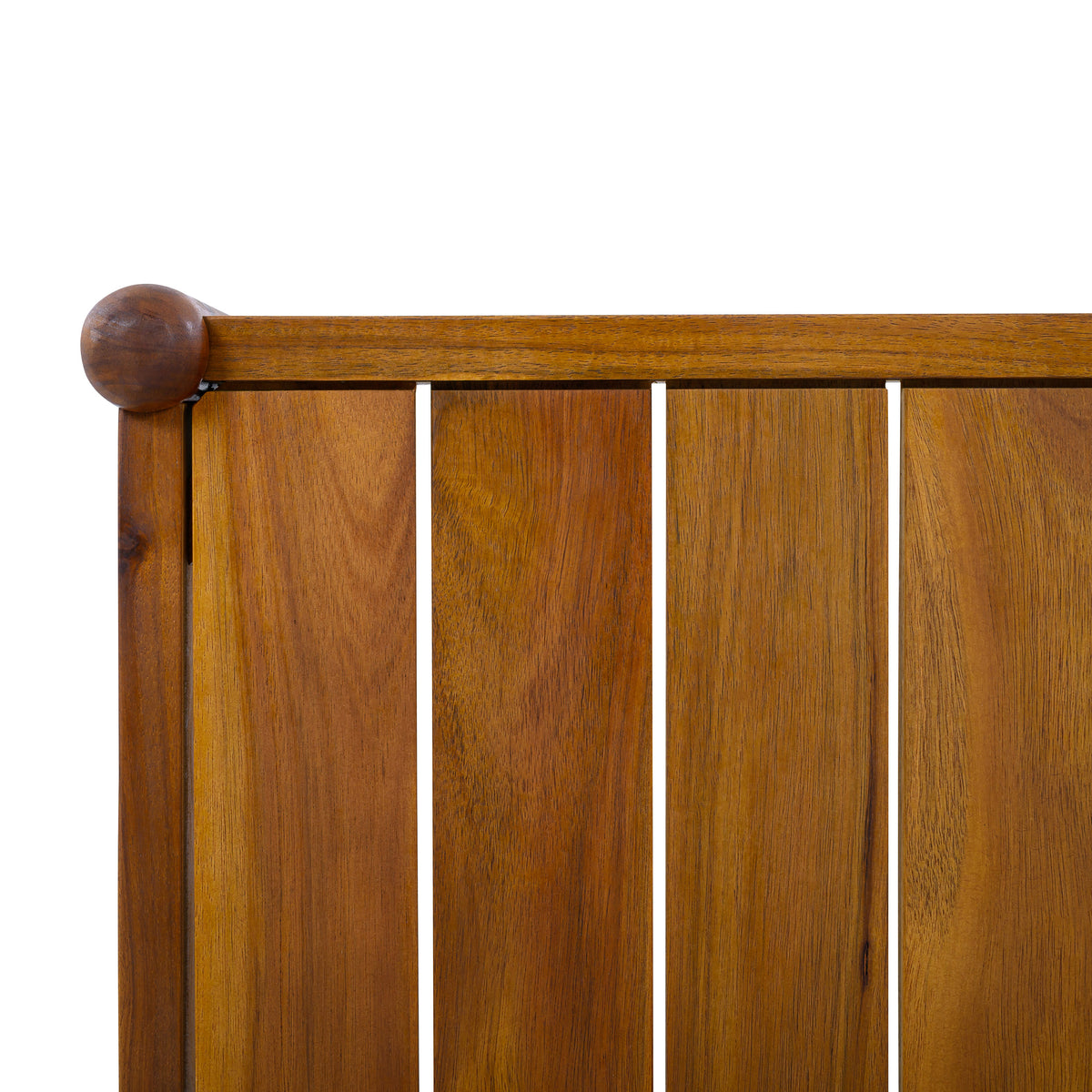 Outdoor Acacia Wood Coffee Table, Teak Finish