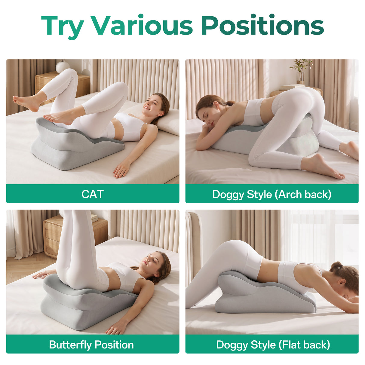 Ergonomic 27° Memory Foam Support Pillow