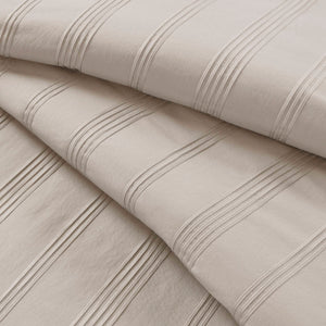 Striped Full Woven Duvet Set with 2 Pillow Shams - Full Size