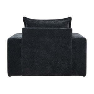 Upholstered Accent Chair With Wide Armrests And Ergonomic Back Support