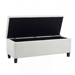 Upholstered Storage Ottoman Bench