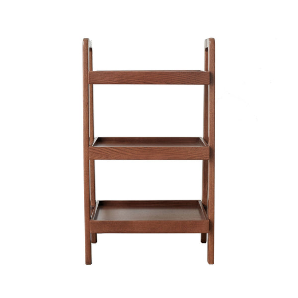 Premium Storage Organizer, 3-Tier Beech Shoe Rack For Entryway, Living Room - Walnut