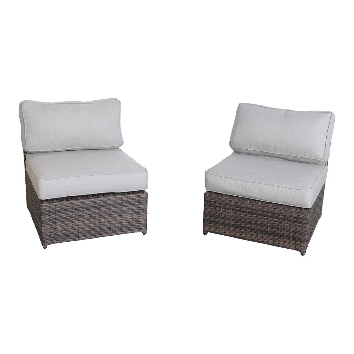 Armless Patio Chair With Cushions