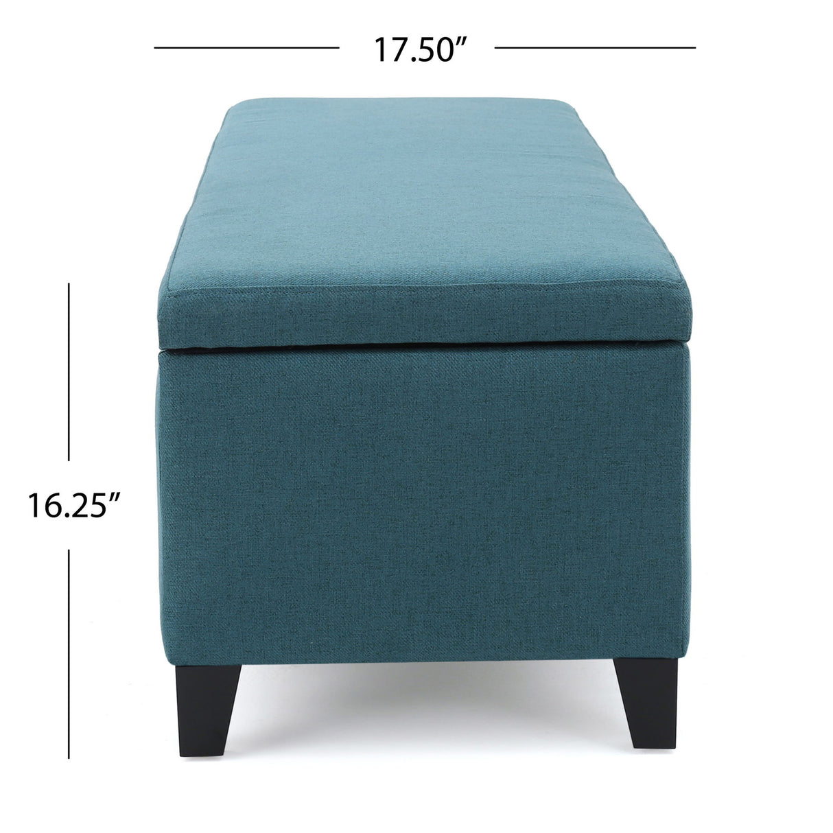 Contemporary Storage Ottoman Bench With Upholstery