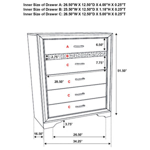 Annie - 5 Piece Bedroom Set