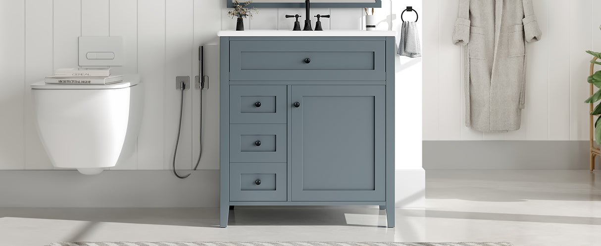 30-Inch Bathroom Vanity with Storage