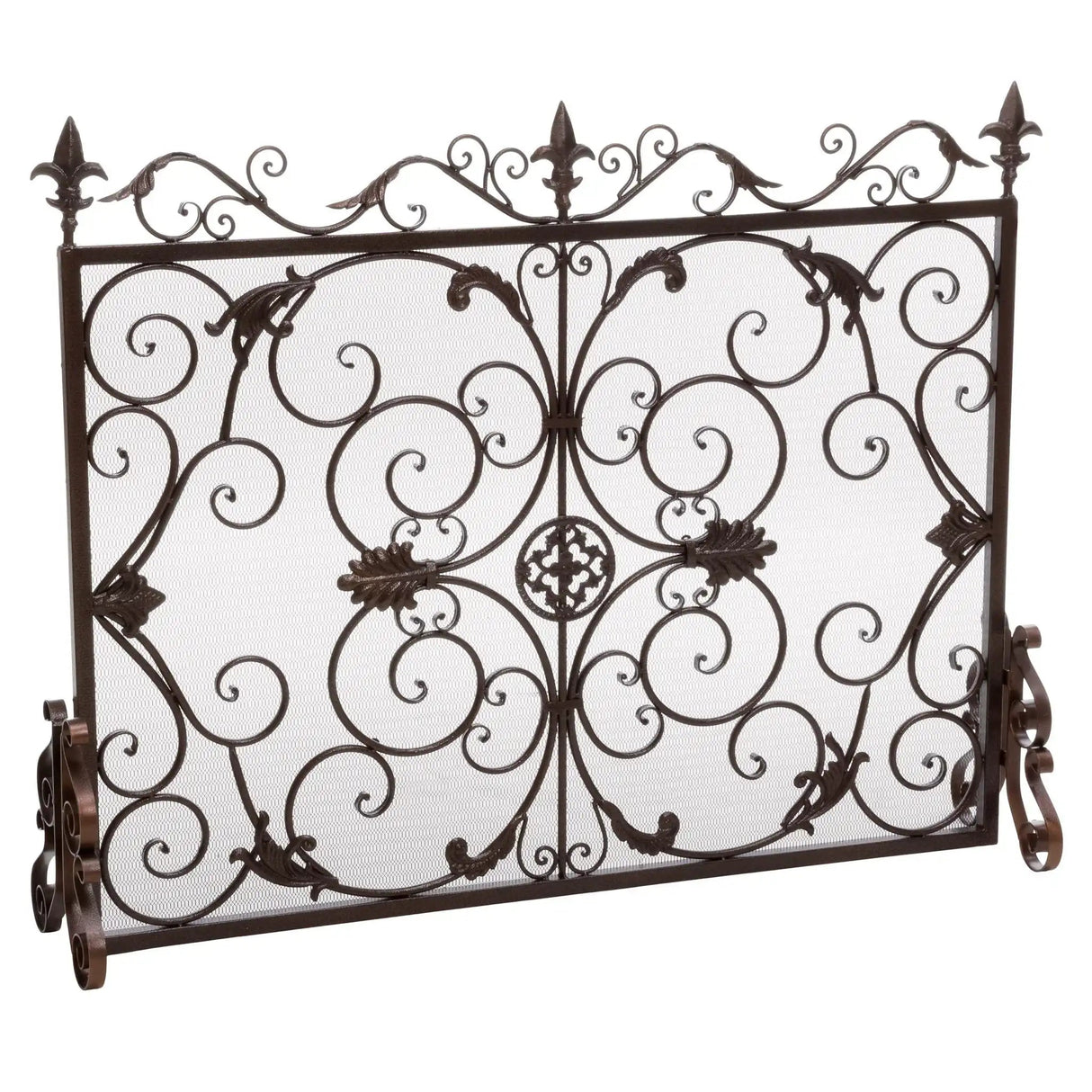 Darcie - Wrought Fireplace Screen, Ornate Design - Best Buy Furniture