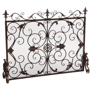 Darcie - Wrought Fireplace Screen, Ornate Design - Best Buy Furniture