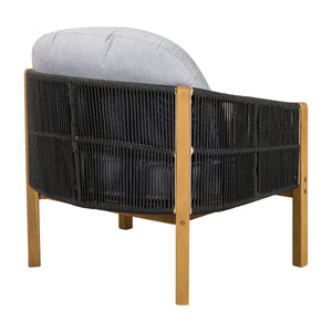 Grotta Outdoor Wood Club Chair