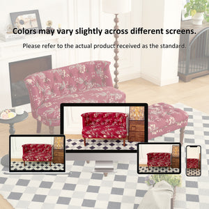 European Style Wine Red Sofa Chair