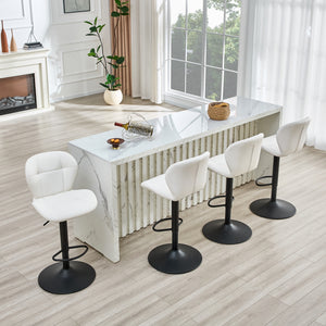 Set of 2 Height Adjustable Bar Stools