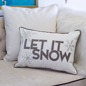 Nneka Let It Snow Lumbar Pillow