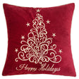 Red-Velvet-Holiday-Pillow-with-Gold-Embroidery-