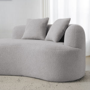 Curved 4 Seater Full Compression Sponge Sofa