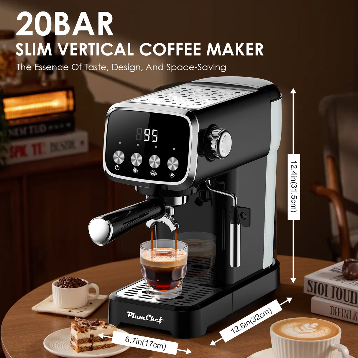 20BAR Slim Vertical Espresso Machine