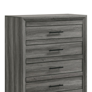 Denver - 5 Drawer Chest - Gray