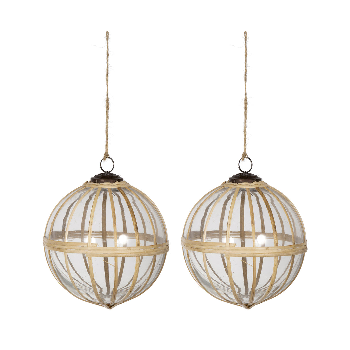 D5" X-Mas Hanging Ornament, Set of 2
