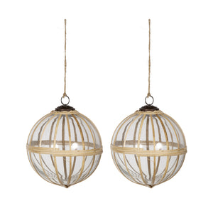 D5" X-Mas Hanging Ornament, Set of 2