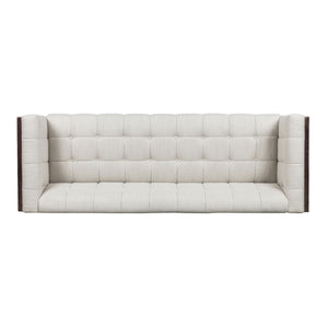 Contemporary Mid-Century Charm 3 Seater Sofa With Button Tufted Waffle Stitching