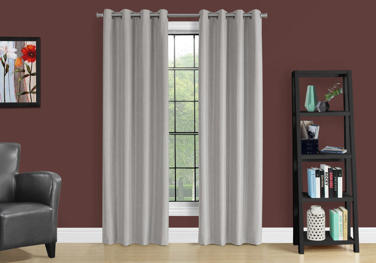2 Pieces Set, Curtain Panel, Room Darkening, Grommet - Best Buy Furniture