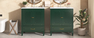 60" Bathroom Vanity with Double Sink Combo Set