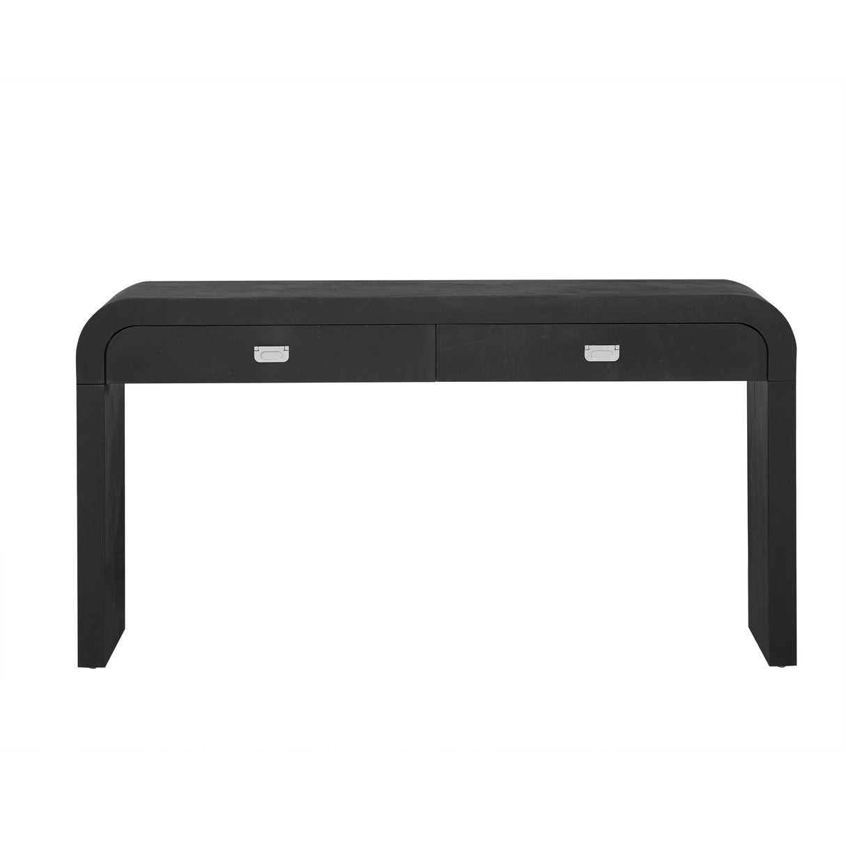 U_STYLE 60'' Wooden Entryway Table with Burl Veneer