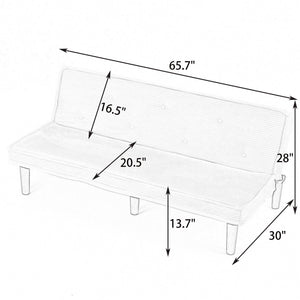 Versatile Sofa Bed With Solid Wood Frame