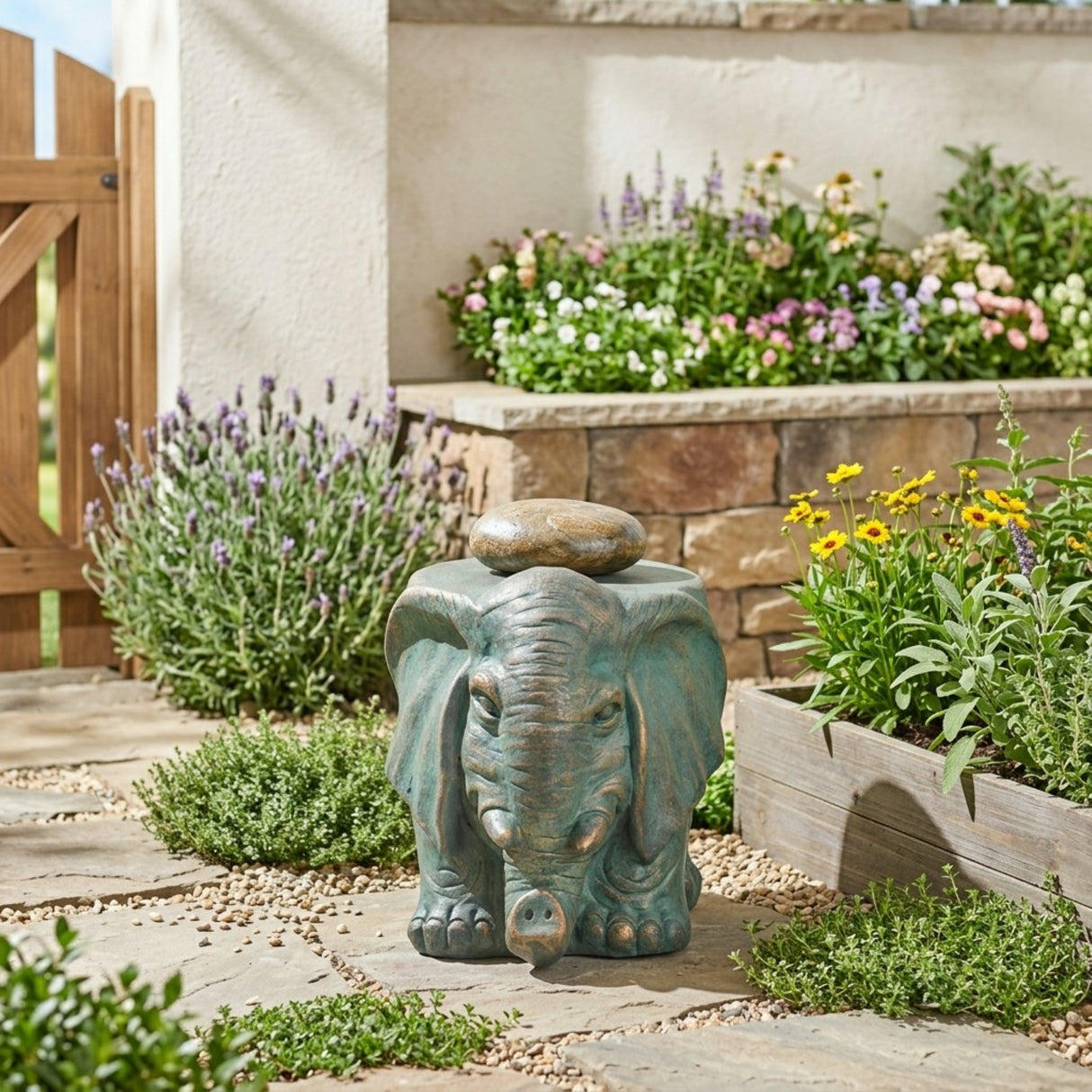 Elephant Garden Stool
