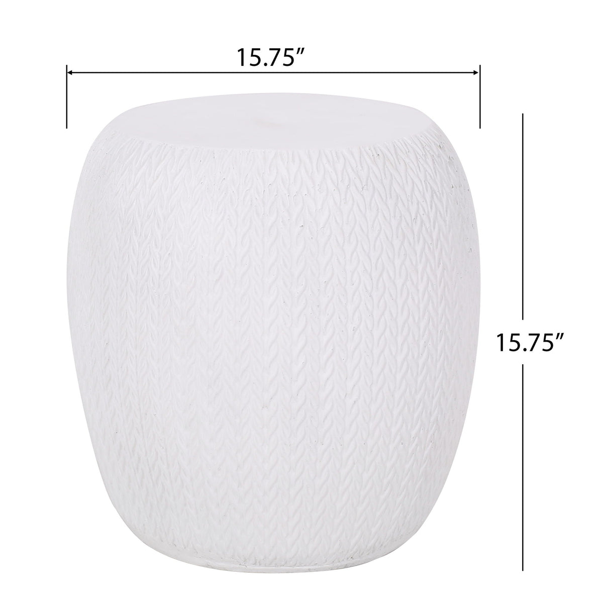 Outdoor Lightweight, Concrete Side Table - Antique White - Best Buy Furniture