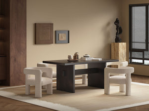 Jaramillo & Lomas - 5 Pieces Dining Room Set - Beige / Espresso - Best Buy Furniture