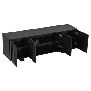 Vibe Haus 63'' Farmhouse TV Stand for TVs up to 75 Inches