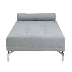 Quenti - Velvet Sofa Bed With Pillow - Gray - Best Buy Furniture