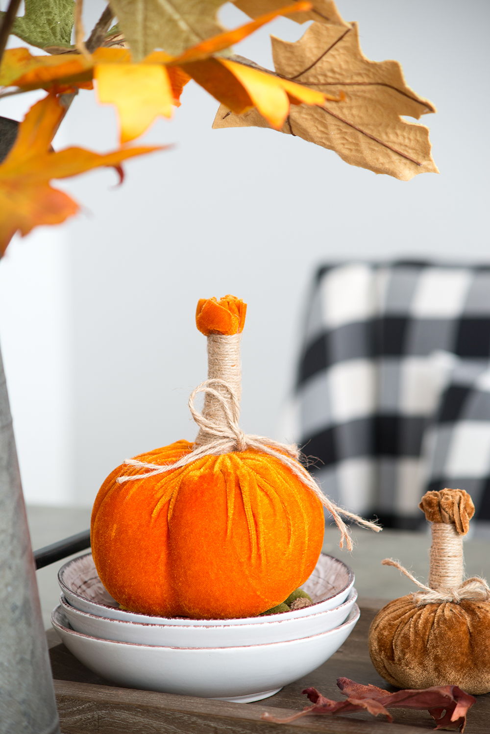 Pumpkin Ornament For Holiday Harvest Festival Fall Festival & Thanksgiving (Set of 6)
