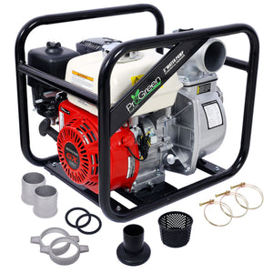 Honda - Gx160 Engine Water Pump 3" 264Gpm With 3In Npt Coupler - Black / Red