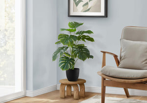 24" Tall, Artificial Plant, Monstera, Indoor, Faux, Fake, Table, Greenery, Potted, Real Touch, Decorative - Green / Black - Best Buy Furniture