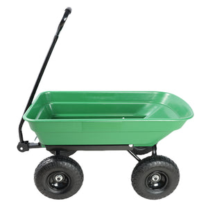 Folding Car Poly Garden Dump Truck with Steel Frame