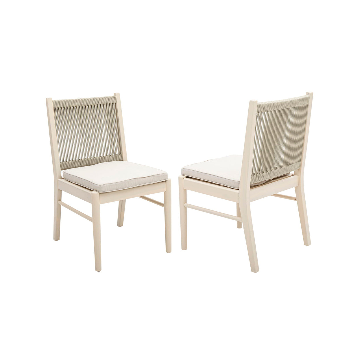 Cordoba - Dining Chair (Set of 2) Comfortable Armless Chairs - Beige - Best Buy Furniture