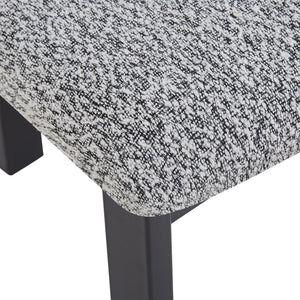 Modern Upholstered Armless Dining Chairs With Metal Legs