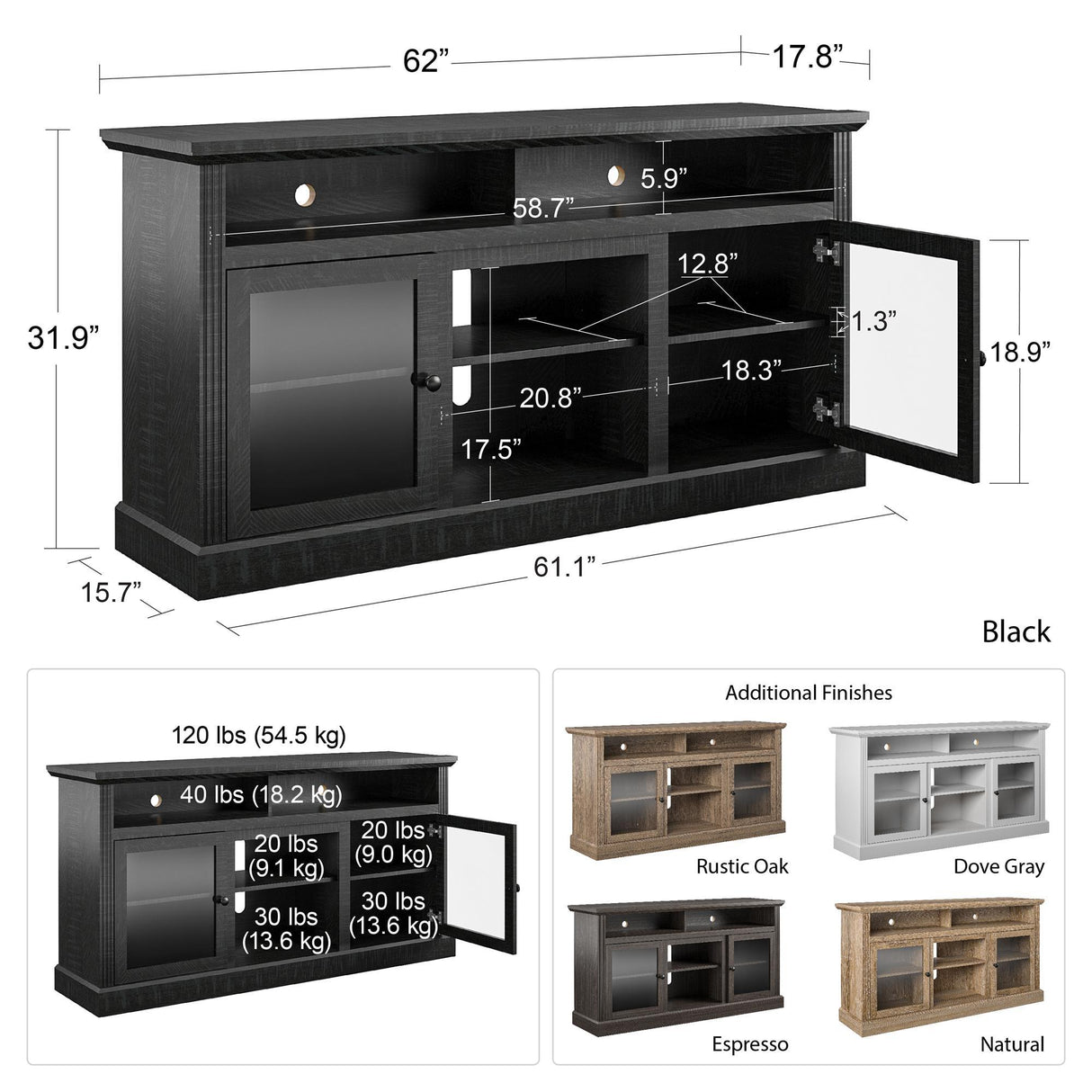 Chicago TV Stand Natural