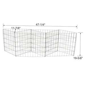 Galvanized Steel Gabion Basket with 3 Compartments