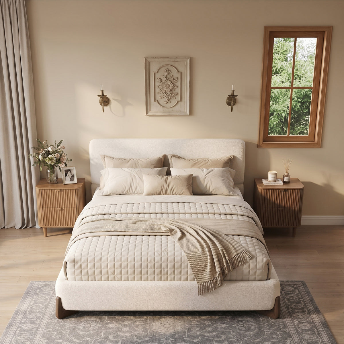 Elegant Terry Upholstered Bed